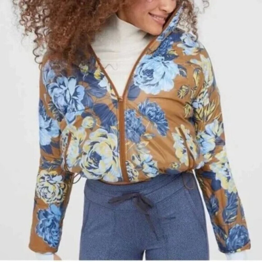 Offline Aerie Chillside Ski Floral Puffer Jacket